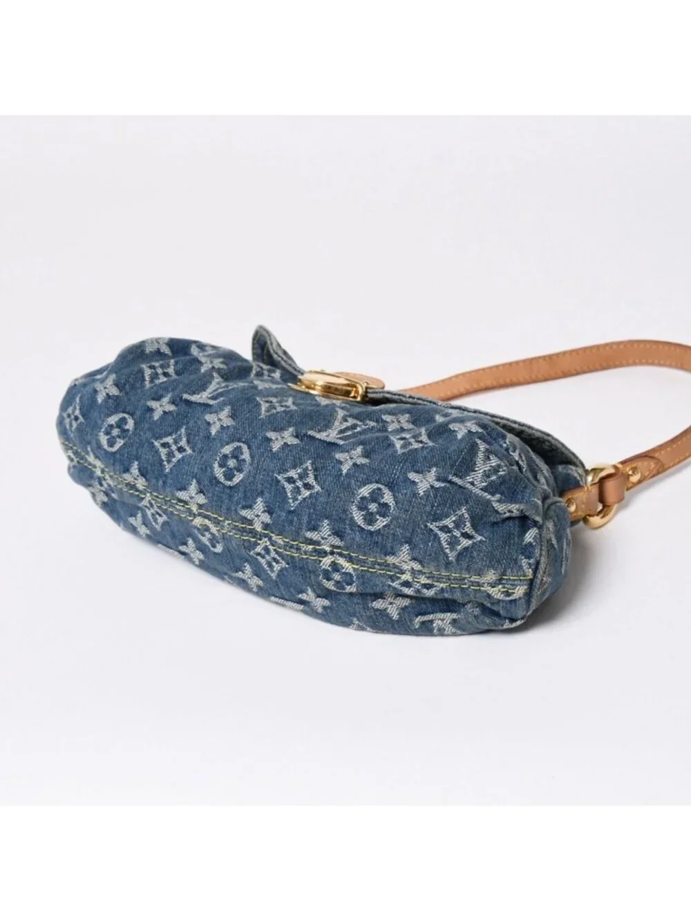 Louis Vuitton Mini Pleaty Bag Monogram Denim Indigo Blue